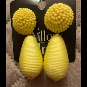 Yellow Statement earrings